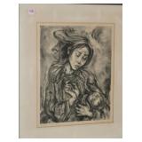 MARION GREENWOOD 'LAMENT' LITHOGRAPH