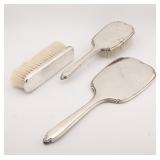 STERLING SILVER BRUSHES & MIRROR