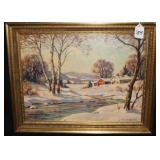 WILLAIM R. WEBSTER OIL ON BOARD PAINTING