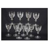 11 GORHAM CRYSTAL 'CROWN POINT' WINES