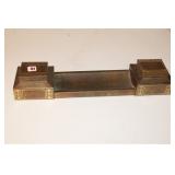 SENGBUSCH ART DECO DOUBLE INKWELL CADDY