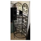 WROUGHT IRON CORNER SHELF