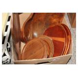 WOOD PLATES, BOWLS & TRAY