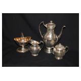 SILVER PLATE TEASET