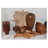 WOOD FRUIT, WOOD BOWLS & MORE