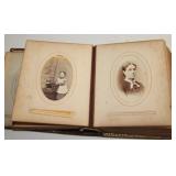 VICTORIAN PHOTO ALBUM WITH PHOTOS