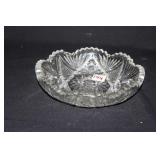 UNSIGNED CUT GLASS BOWL