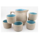 PIGEON FORGE POTTERY PITCHER & TUMBLERS