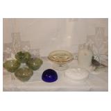 VASE, FIGURINE & OTHER GLASSWARE