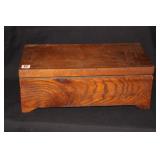 OAK LIFT TOP BOX