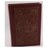 1879 HOUSEKEEPING IN OLD VIRGINIA COOKBOOK