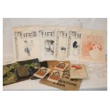 (8) 1800'S LIFE MAGAZINES & OTHER PAPER BOOKS
