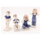 (4) ROYAL COPENHAGEN FIGURINES