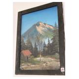 UNSIGNED OIL ON CANVAS LANDSCAPE
