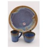 (3) PCS DOUGLAS FERGUSON SIGNED POTTERY