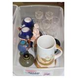 CORDIALS, HAND PAINTED MUG ETC