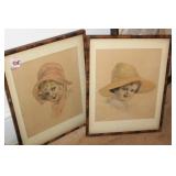PAIR CHILD PRINTS
