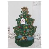 CAST IRON CRISTMAS TREE DOOR STOP