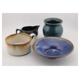 (4) PCS DOUG FERGUSON SIGNED POTTERY