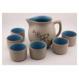 PIGEON FORGE POTTERY PITCHER & TUMBLERS