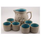 PIGEON FORGE POTTERY PITCHER & TUMBLERS