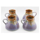 SET OF (4) PIGEON FORGE POTTERY MUGS