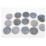 (14) DOUGLAS FERGUSON SIGNED ZODIAC PENDANTS