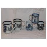 5 ROYAL COPENHAGEN MUGS