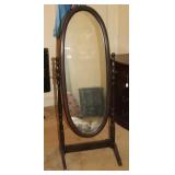 OVAL FLOOR PEERING MIRROR