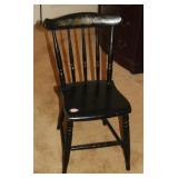 STENCILED SPINDLE BACK CHAIR
