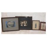 4 ASIAN WOODCUTS AND PRINTS
