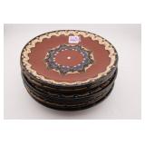 (6) BULGARIAN TROYAN REDWARE POTTERY PLATES