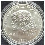 1995 SPECIAL OLYMPICS WORLD GAMES UNC SILVER