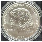 1995 SPECIAL OLYMPICS WORLD GAMES UNC SILVER