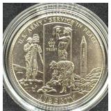 2011 US ARMY UNC CLAD HALF-DOLLAR -