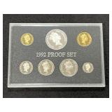 1992 RESERVE BNAK OF NEW ZEALAND PROOF SET