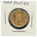 1986 AMERICAN EAGLE $5 GOLD BULLION COIN - 1/10 OZ