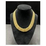 18K GOLD - 16" - 7-ROW ITALIAN "PANTHER" LINK