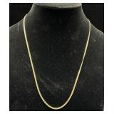 14K GOLD - 24" - MARINER LINK STYLE NECKLACE -