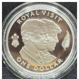 1983 NEW ZEALAND PROOF SILVER DOLLAR -