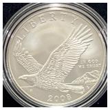 2008 BALD EAGLE UNC SILVER DOLLAR BOX & COA -