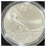 2017 BOYS TOWN UNC SILVER DOLLAR - BOX & COA -