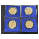 (4) BICENTENNIAL MEDALS - BRONZE