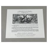 DEPARTMENT OF TREASURY BUREAU OF ENGRAVING &