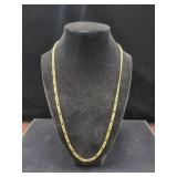 14K GOLD - 22" - FIGARO CHAIN NECKLACE - 15.2 GR.