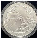 2015 AMERICA THE BEAUTIFUL 5 OZ UNC SILVER COIN -