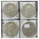 (4) 1989 NEW ZEALAND UNC DOLLARS