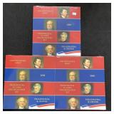 (3) 2008 PRESIDENTIAL $1 UNC COIN SETS -