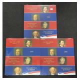 (3) 2008 PRESIDENTIAL $1 UNC COIN SETS -