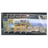 (5) AMERICA THE BEAUTIFUL 3-COIN QUARTERS SET -